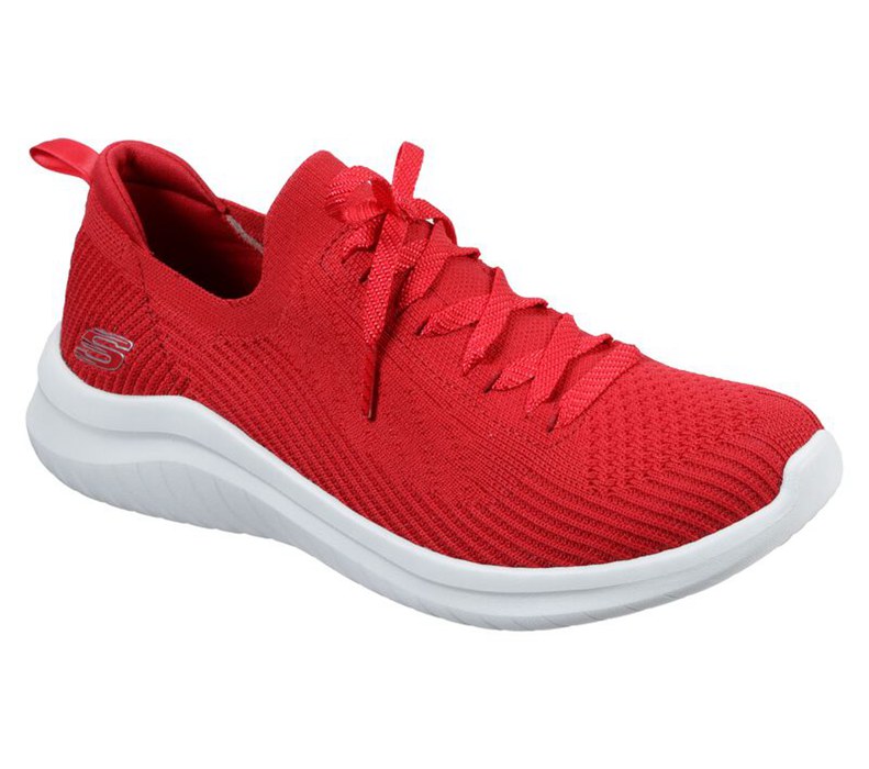 Skechers Ultra Flex 2.0 - Flash Illusion - Womens Slip On Shoes Red [AU-ID4036]